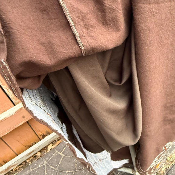 Y2K Boho Beaded Embroidered Chocolate brown maxi skirt - Picture 8 of 9